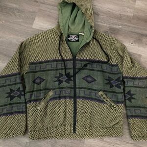 Vintage Gotcha Woven Aztec Hoodie Men’s Small